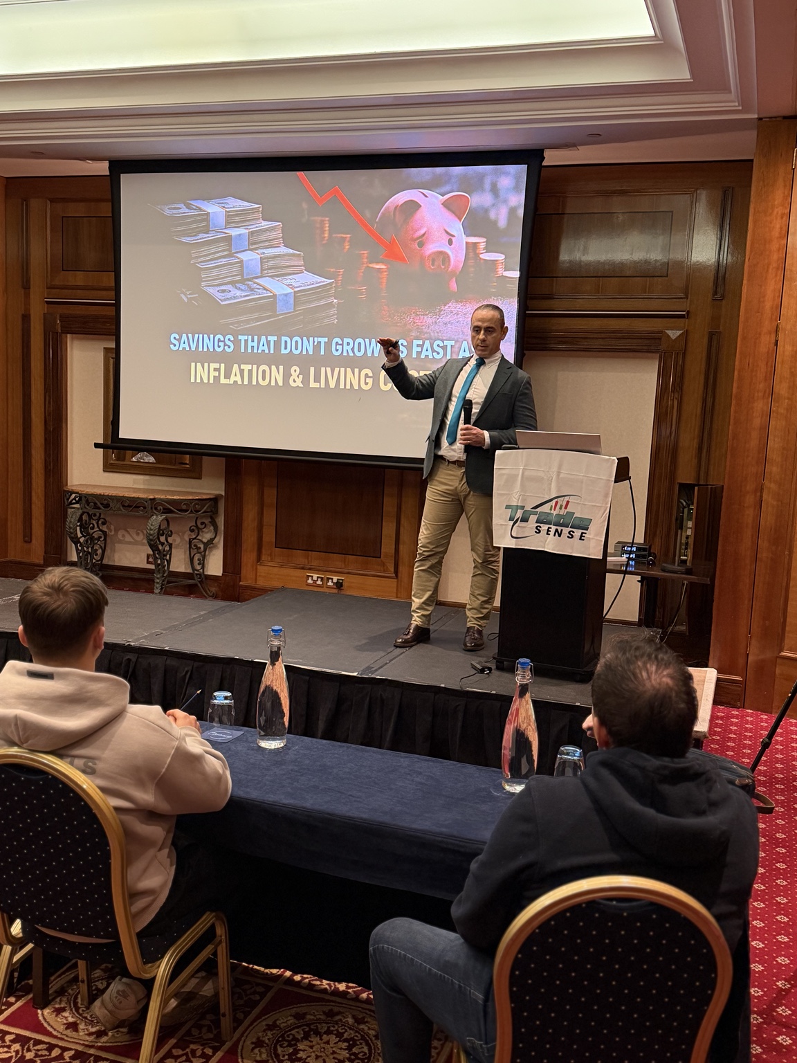 Paul Jannece speaking at a TradeSense event